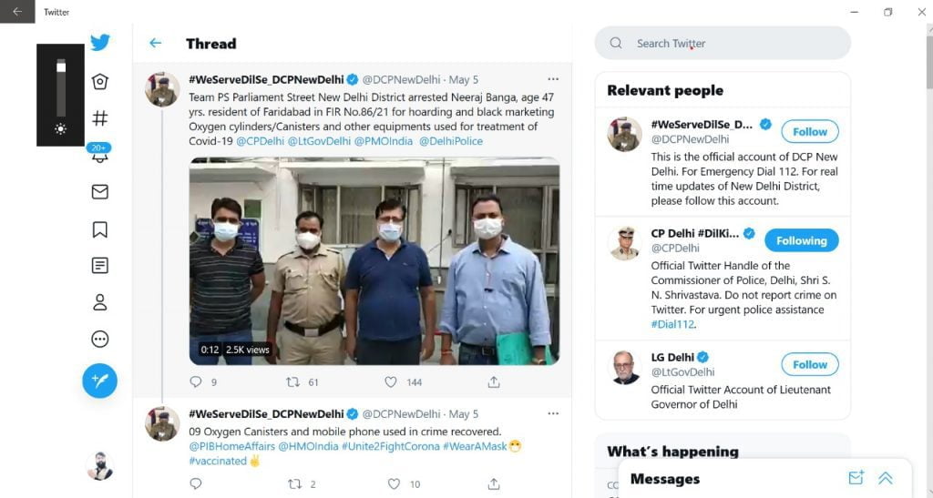 Delhi Police arrested Neeraj Banga for hoarding and black marketing Oxygen cylinders Delhi Police arrested Neeraj Banga for hoarding and black marketing Oxygen cylinders